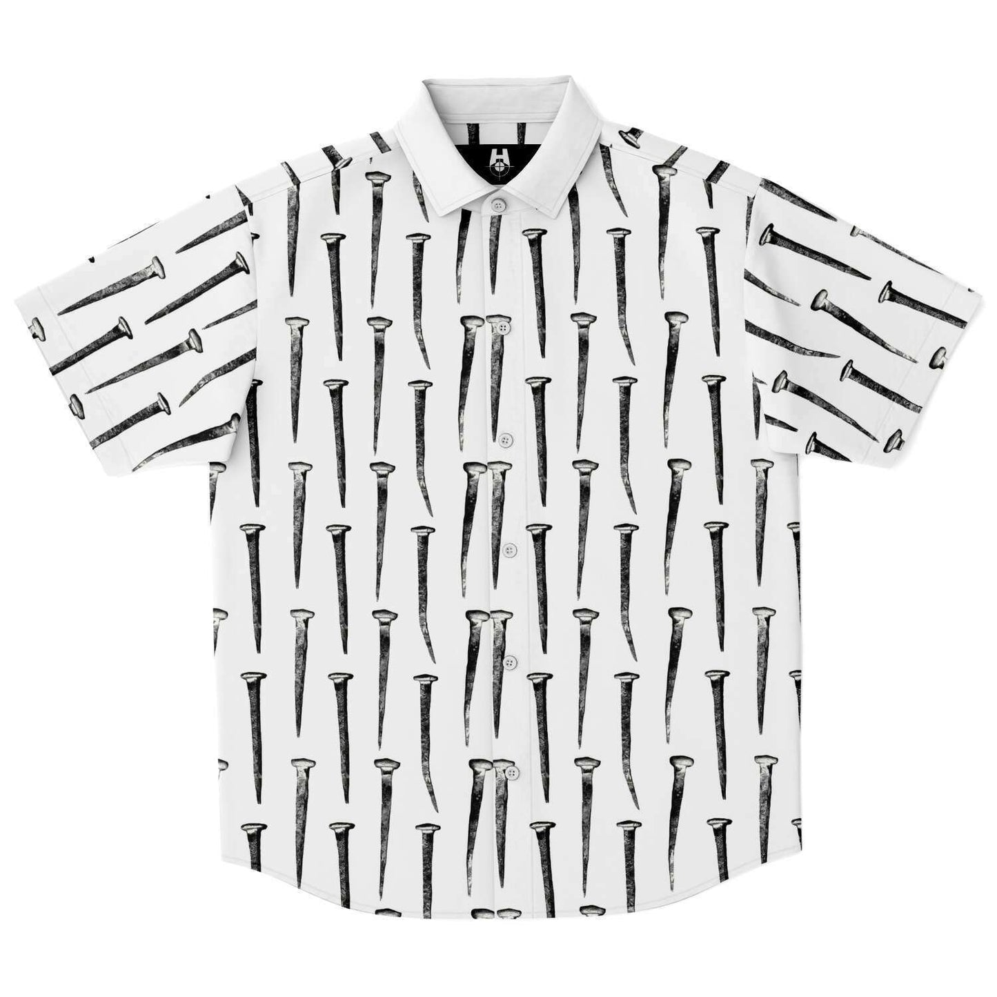 "Nailed It" Short Sleeve Button Up