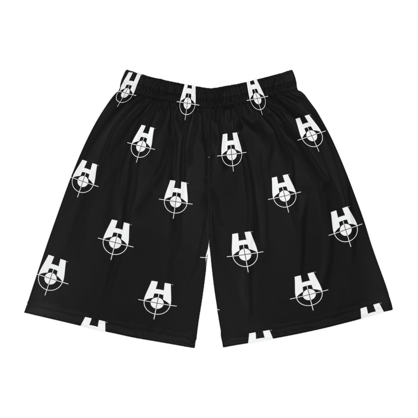 Classic "Harget" Patterned Basketball Shorts